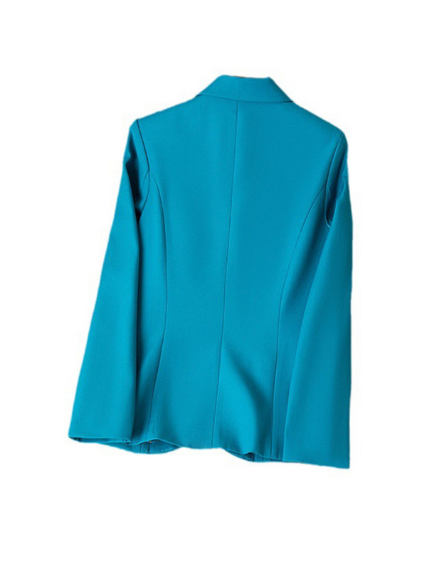 XFPV ženski plavi ležerni visokokvalitetni tanak temperament kaput sako s jednorednim kopčanjem Modni novi proljeće jesen 2023. SM7790