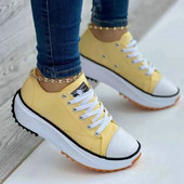 Γυναικεία παπούτσια για τρέξιμο μόδας 2022 Γυναικεία παπούτσια casual Γυναικεία πάνινα πάνινα με σχέδια Επίπεδα κορδόνια Zapatillas Mujer Chaussure Femme