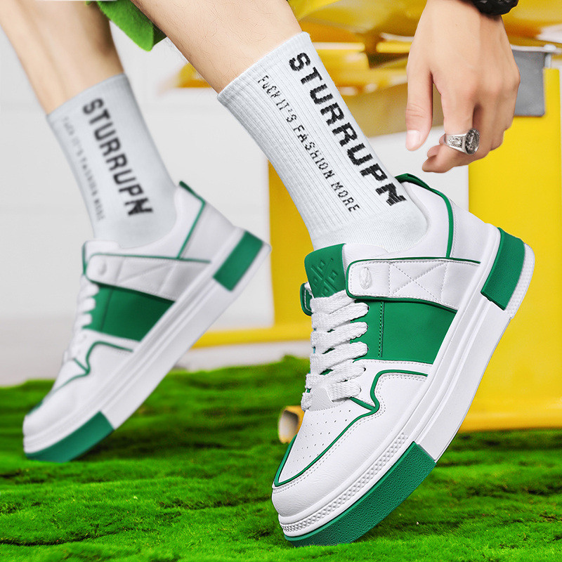 2023 Fashion Microfiber Πράσινα Αθλητικά Παπούτσια Ανδρικά Ανδρικά Παπούτσια Πλατφόρμας Ανδρικά παπούτσια Skateboard, Αντιολισθητικά, Αντιολισθητικά στη Φθορά