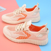 Ljetne ženske cipele Mrežaste prozračne cipele s udubljenom mrežom Ravne neklizajuće turističke cipele za slobodno vrijeme Ins Trendy lagane tenisice