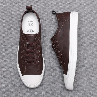 Monstceler Meeste Vulcanize Inglismaa Joker Kingad Korea Mood Meeste Disainer Lamedad Ümmarguse ninaga Kulumiskindel õmblusjalats