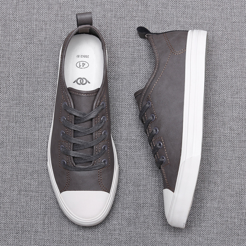 Monstceler Meeste Vulcanize Inglismaa Joker Kingad Korea Mood Meeste Disainer Lamedad Ümmarguse ninaga Kulumiskindel õmblusjalats