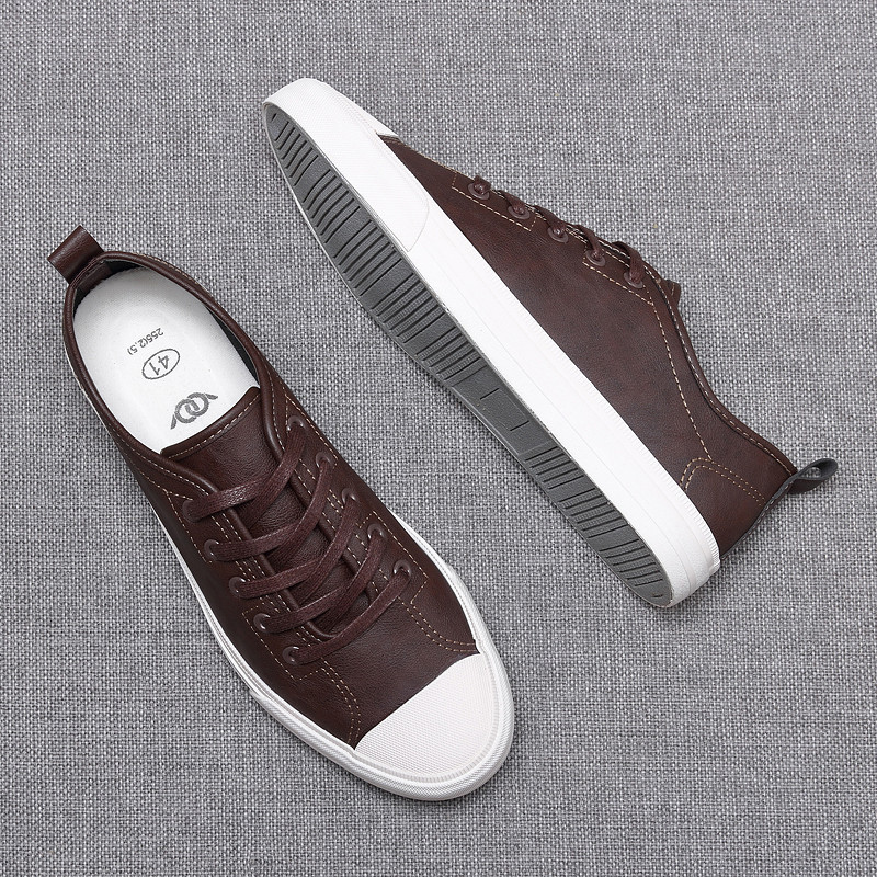 Monstceler Meeste Vulcanize Inglismaa Joker Kingad Korea Mood Meeste Disainer Lamedad Ümmarguse ninaga Kulumiskindel õmblusjalats