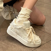 Γυναικεία αθλητικά παπούτσια με κορδόνια Γυναικεία παπούτσια για περπάτημα πλατφόρμας με στρογγυλά δάχτυλα Άνετα βουλκανιζέ παπούτσια Γυναικεία casual αθλητικά παπούτσια για γυναίκες