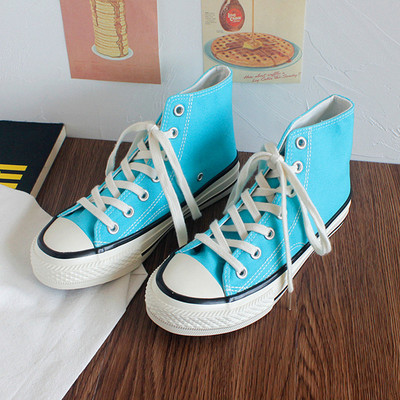 Ženske platnene tenisice s visokim vrhom proljeće 2023. Ženske vulkanizirane ravne tenisice na vezanje Ležerne tenisice Ženske bijele crne