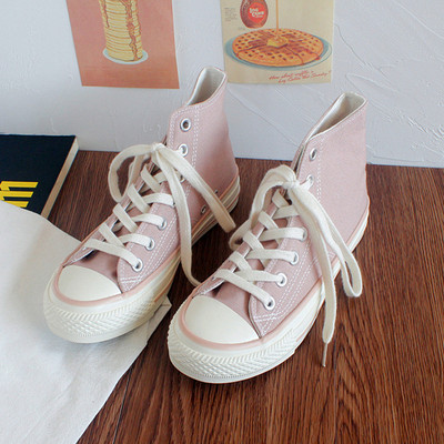 Ženske platnene tenisice s visokim vrhom proljeće 2023. Ženske vulkanizirane ravne tenisice na vezanje Ležerne tenisice Ženske bijele crne