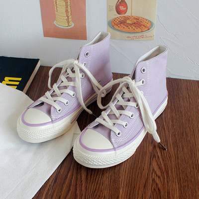 Ženske platnene tenisice s visokim vrhom proljeće 2023. Ženske vulkanizirane ravne tenisice na vezanje Ležerne tenisice Ženske bijele crne