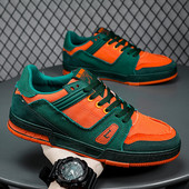 Fashion Mesh Πράσινα Ανδρικά αθλητικά παπούτσια Skateboard Αντιολισθητικά Αθλητικά Παπούτσια Ανδρικά Ανδρικά Σχεδιαστικά Παπούτσια χαμηλού κοψίματος καλάθι homme