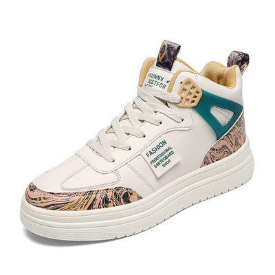 Φθινοπωρινά, χειμερινά λευκά, Unisex, ανδρικά παπούτσια για πατίνια, ψηλά αθλητικά παπούτσια, ελαφριά παπούτσια, μικρού μεγέθους, παιδικά αθλητικά παπούτσια, γυμναστήρια Zapatillas Hombre