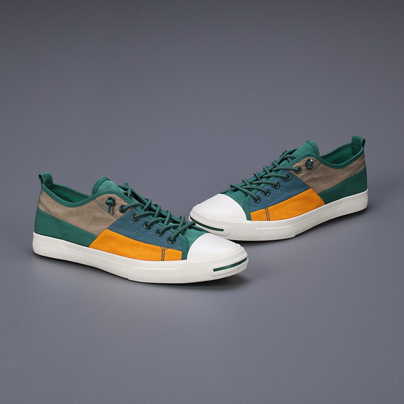 Kevadsuvi Retro segavärvidega Meeste rulajalatsid Kerged hingavad spordijalatsid Meeste tasapinnalised libisemiskindlad meeste lõuenditossud