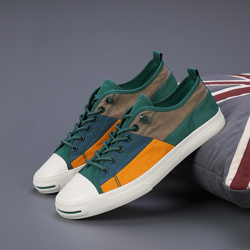 Kevadsuvi Retro segavärvidega Meeste rulajalatsid Kerged hingavad spordijalatsid Meeste tasapinnalised libisemiskindlad meeste lõuenditossud