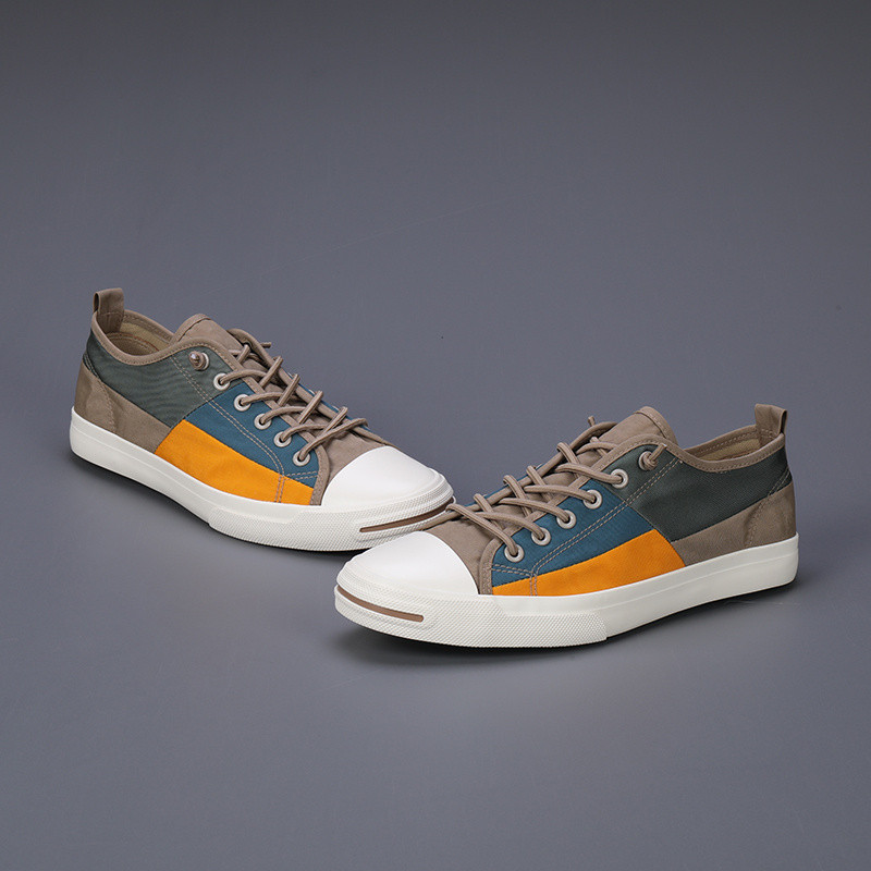 Kevadsuvi Retro segavärvidega Meeste rulajalatsid Kerged hingavad spordijalatsid Meeste tasapinnalised libisemiskindlad meeste lõuenditossud