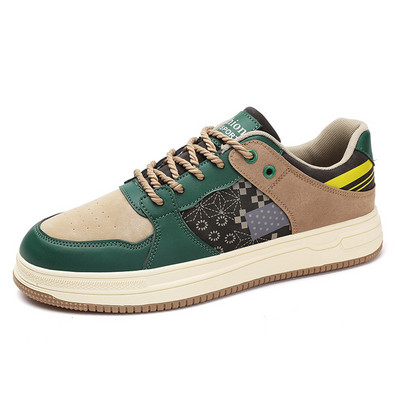 Εκτύπωση μόδας Μπλε ανδρικά παπούτσια Skateboard Αντιολισθητικά Αθλητικά παπούτσια χαμηλής κοπής για άντρες Αθλητικά παπούτσια για υπαίθρια προπόνηση Ανδρικά αθλητικά παπούτσια homme