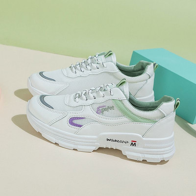 Γυναικεία παπούτσια για τρέξιμο Μόδα Καλοκαιρινά πάνινα παπούτσια Διχτυωτό αναπνεύσιμο αθλητικό τένις Γυναικεία παπούτσια Αύξηση ύψους Casual Sneaker