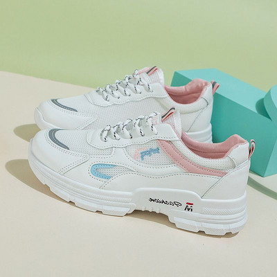 Γυναικεία παπούτσια για τρέξιμο Μόδα Καλοκαιρινά πάνινα παπούτσια Διχτυωτό αναπνεύσιμο αθλητικό τένις Γυναικεία παπούτσια Αύξηση ύψους Casual Sneaker