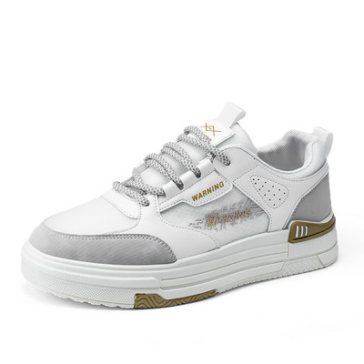 Ανδρικά παπούτσια Skateboarding Δερμάτινα πάνινα παπούτσια με χοντρή σόλα Ανδρικά αθλητικά παπούτσια Zapatillas Hobre Flat 2023 Άνοιξη φθινόπωρο Run Man παπούτσια