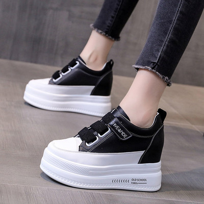 Πλατφόρμα λευκών παπουτσιών Αθλητικά Γυναικεία Ανοιξιάτικα γυναικεία πάνινα παπούτσια Αύξηση ύψους Παπούτσια Ογκώδη Παπούτσια Αναπνεύσιμα Παπούτσια Αναψυχής Αθλητικά Παπούτσια