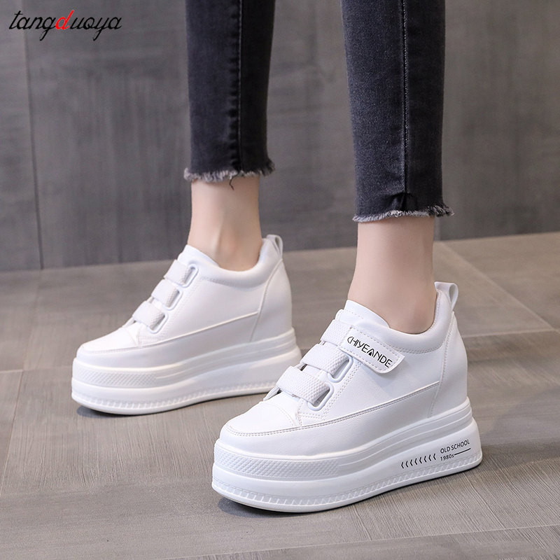 Πλατφόρμα λευκών παπουτσιών Αθλητικά Γυναικεία Ανοιξιάτικα γυναικεία πάνινα παπούτσια Αύξηση ύψους Παπούτσια Ογκώδη Παπούτσια Αναπνεύσιμα Παπούτσια Αναψυχής Αθλητικά Παπούτσια