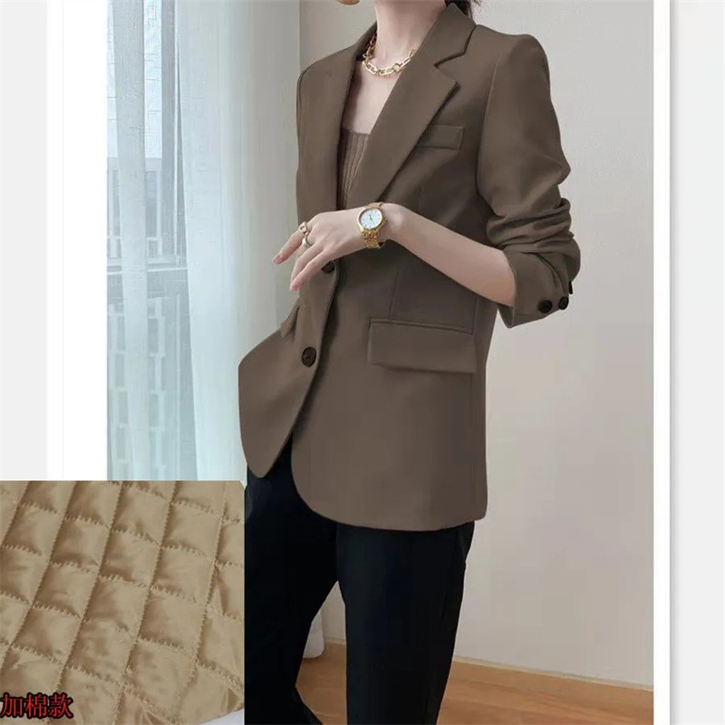 2023 Φθινόπωρο Νέο Τζόκερ ιδιοσυγκρασία Κορεάτικο γυναικείο κοστούμι γυναικείο σακάκι Leisure Slim καθαρό χρώμα Μόδα γυναικεία κομψότητα πανωφόρια