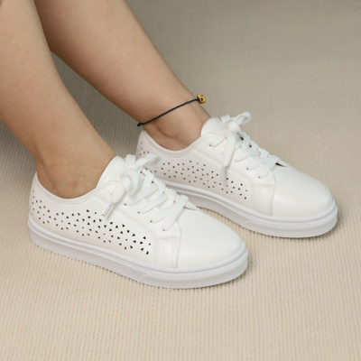 Pantofi PU cu toc mic pentru femei 2023, de înaltă calitate, primăvară/toamnă, țesătură de bumbac, cu șireturi, pantofi de damă, încălțați, pantofi pentru femei