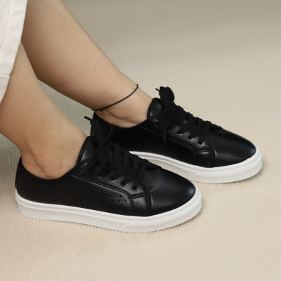 Pantofi PU cu toc mic pentru femei 2023, de înaltă calitate, primăvară/toamnă, țesătură de bumbac, cu șireturi, pantofi de damă, încălțați, pantofi pentru femei