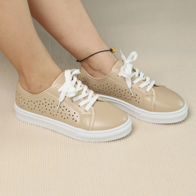 Pantofi PU cu toc mic pentru femei 2023, de înaltă calitate, primăvară/toamnă, țesătură de bumbac, cu șireturi, pantofi de damă, încălțați, pantofi pentru femei