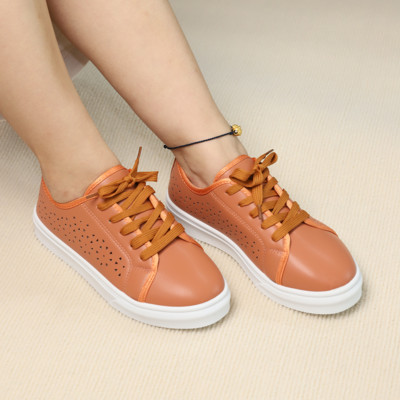 Pantofi PU cu toc mic pentru femei 2023, de înaltă calitate, primăvară/toamnă, țesătură de bumbac, cu șireturi, pantofi de damă, încălțați, pantofi pentru femei