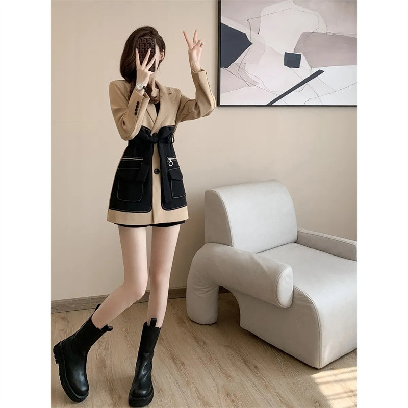Κορεάτικο φθινοπωρινό σακάκι σακάκι γυναικείο 2023 Νέο μακρυμάνικο ιδιοσυγκρασία High-end Slim Casual Fashion Μικρό Εξωτερικό κοστούμι