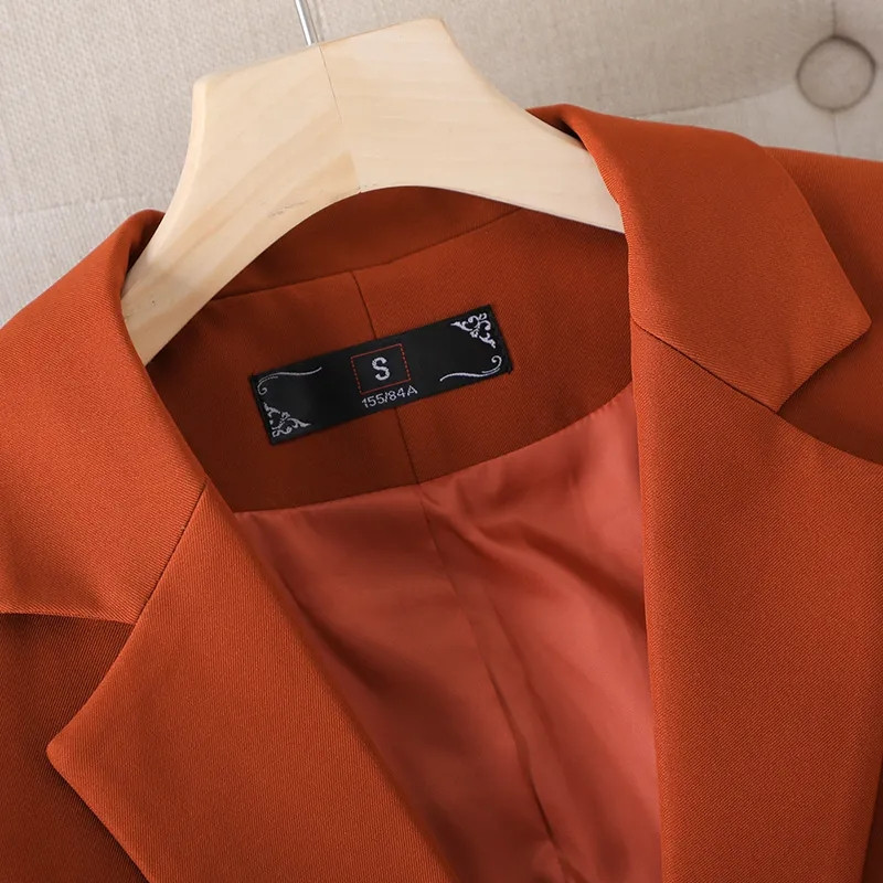 Γυναικείο μπλέιζερ 2023 Μόδα Φθινόπωρο Νέο Κορεάτικο επαγγελματικό παλτό εργασίας με μονό κουμπί Γυναικείο κοστούμι Casual Γυναικείο πανωφόρι Γυναικείο Μπλέιζερ