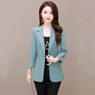 Crno odijelo Ženski kaput Proljeće Jesen 2023. Nova moda Korejski sakoi dugih rukava Ženska jakna Ležerna ženska majica sakoa E389