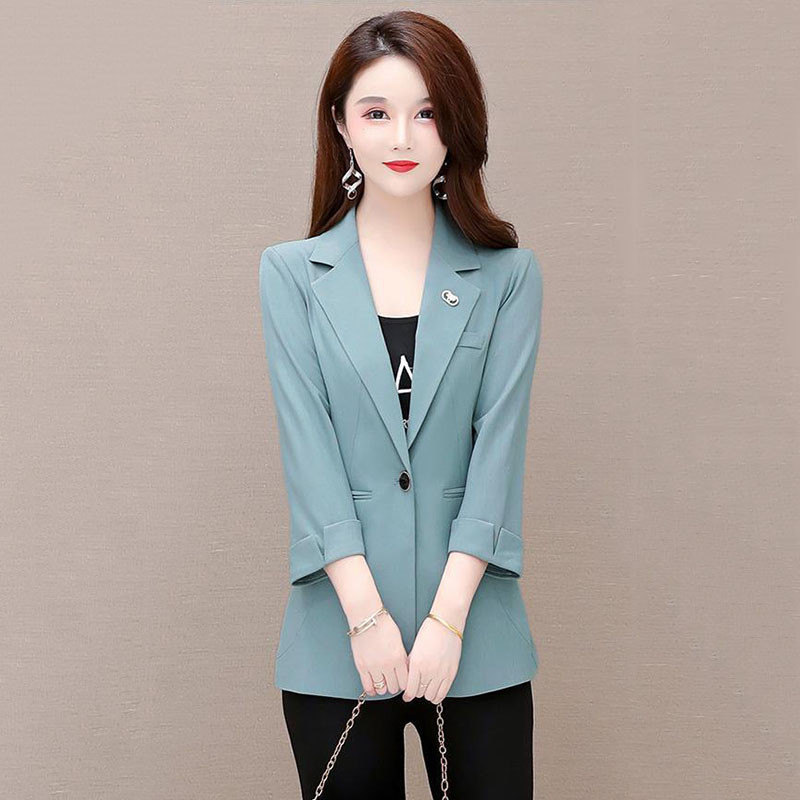 Crno odijelo Ženski kaput Proljeće Jesen 2023. Nova moda Korejski sakoi dugih rukava Ženska jakna Ležerna ženska majica sakoa E389