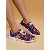 PU Flat Bottom 2023 Νέα γυναικεία παπούτσια με κορδόνια Άνοιξη/Φθινόπωρο μεικτά χρώματα Γυναικεία αθλητικά παπούτσια Zapatillas Deportivas Para Mujeres