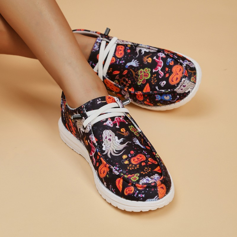 PU Flat Bottom 2023 Νέα γυναικεία παπούτσια με κορδόνια Άνοιξη/Φθινόπωρο μεικτά χρώματα Γυναικεία αθλητικά παπούτσια Zapatillas Deportivas Para Mujeres