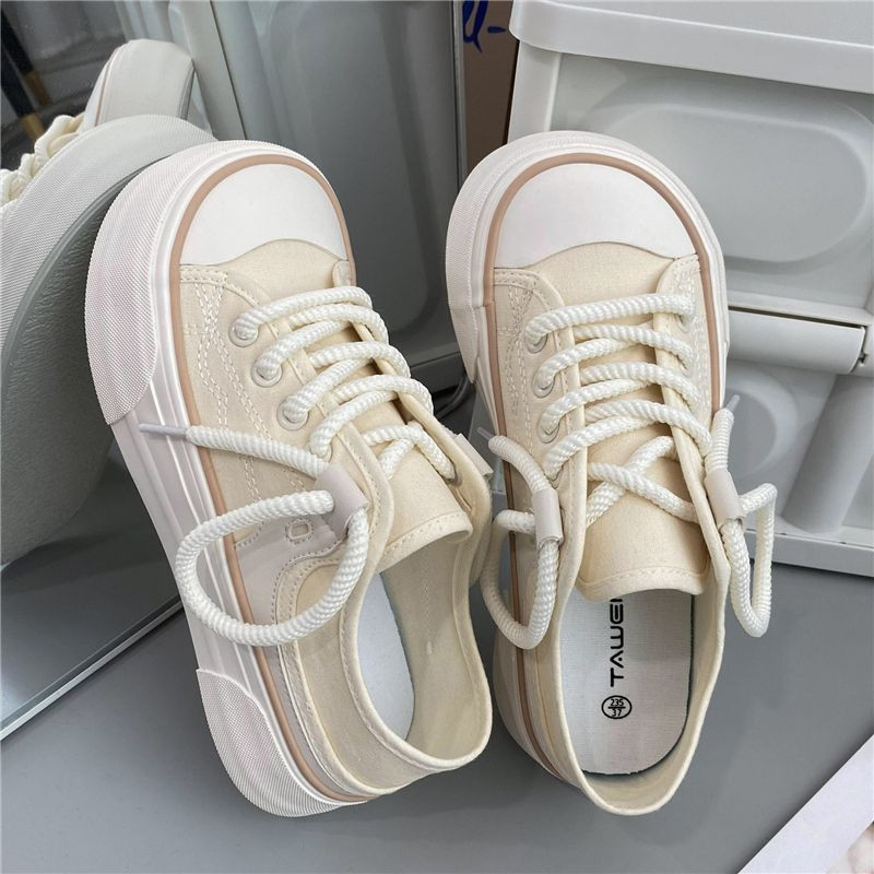 Feerldi Chic Mango Toe Wide Feet Sneakers Femei Ulzzang Canvas Sport Pantofi Designer Harajuku Pantofi Brand Plimsolls Platform