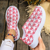 Naiste kingad 2023 Soe sooduspakkumine Võrgust madalast kontsaga tossud Kevad-sügis lillelised Bling Naiste vabaajaspordijalatsid