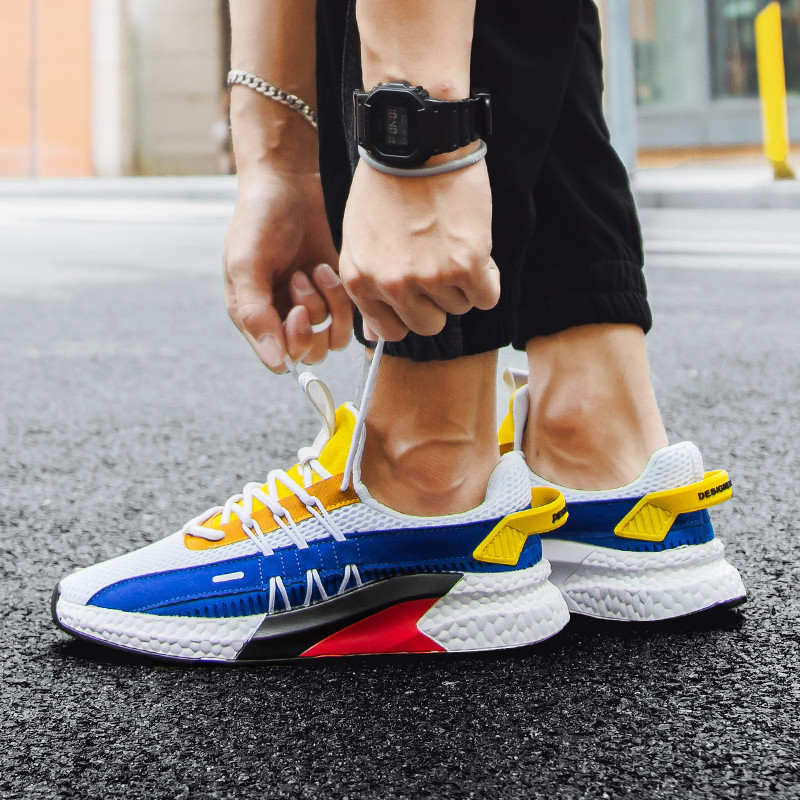 RUMDAX Sneakers Ins Παπούτσια Flying Woven Παπούτσια Casual ελαφριά αθλητικά παπούτσια για τρέξιμο Διχτυωτό παπούτσια που αναπνέουν Μόδα Ανδρικά παπούτσια