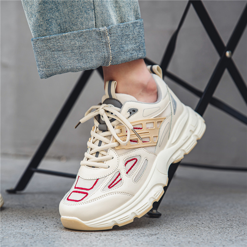 Παπούτσια για άντρες Επώνυμα χοντρά λευκά πολυτελή αθλητικά παπούτσια Casual παπούτσια για τρέξιμο Αναπνεύσιμα αντιολισθητικά αθλητικά υποδήματα γυμναστικής τένις