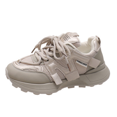 2023 Νέα Γυναικεία Παπούτσια Αθλητικά Παπούτσια Casual Άνετα Παπούτσια Μονόχρωμα Αναπνεύσιμα με κορδόνια Βουλκανισμένα Γυναικεία παπούτσια για τρέξιμο εξωτερικού χώρου