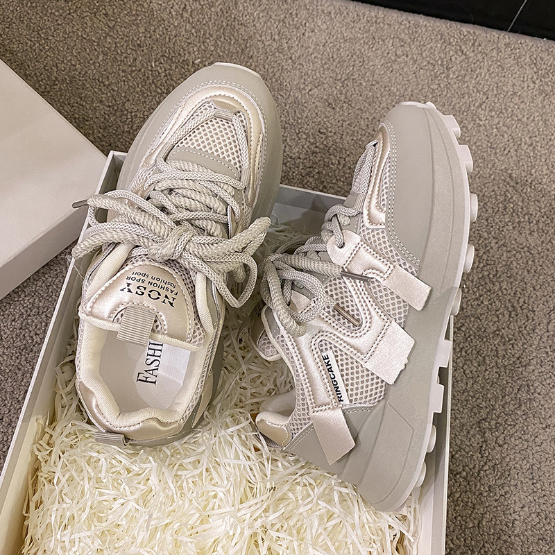 2023 Νέα Γυναικεία Παπούτσια Αθλητικά Παπούτσια Casual Άνετα Παπούτσια Μονόχρωμα Αναπνεύσιμα με κορδόνια Βουλκανισμένα Γυναικεία παπούτσια για τρέξιμο εξωτερικού χώρου