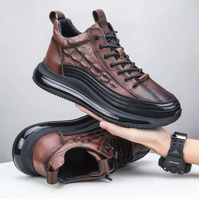 Φθινοπωρινό μοτίβο αλιγάτορα Ανδρικά αθλητικά παπούτσια με κορδόνια casual platform Vulcanized ανδρικά αντιολισθητικά παπούτσια για τρέξιμο Zapatillas Hombre