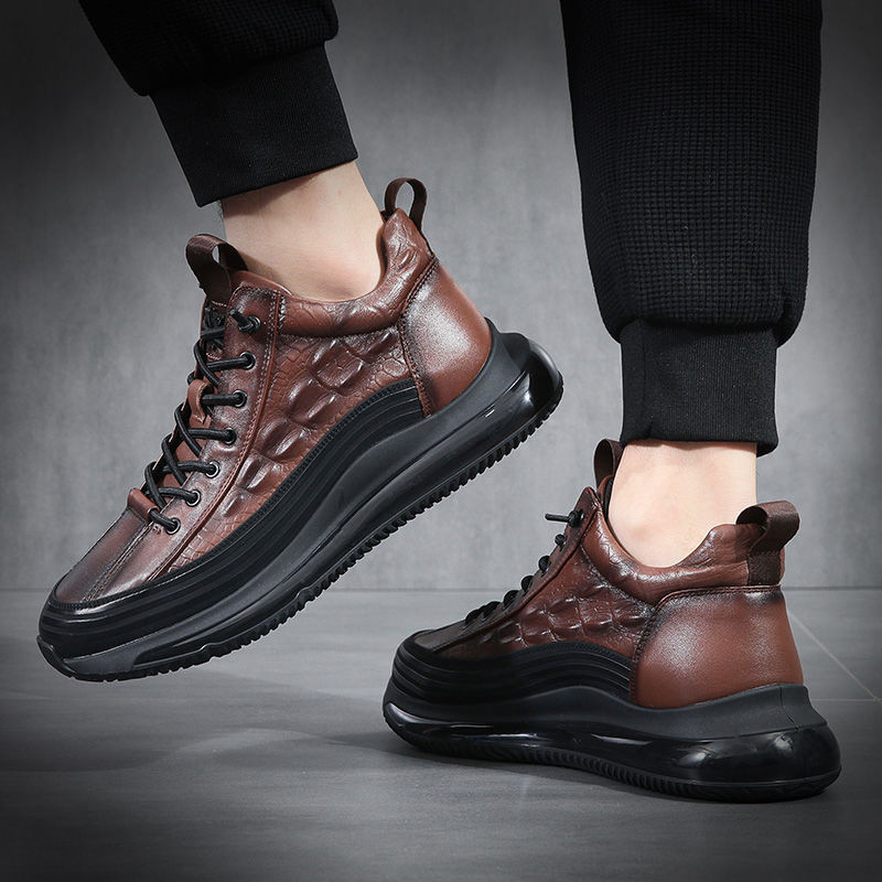 Rudens aligatoriaus raštas Vyriški sportbačiai Suvarstomi laisvalaikio platforma Vulkanizuoti batai Vyriški Neslystantys bėgimas Zapatillas Hombre