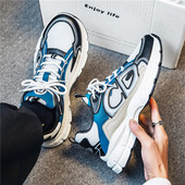 Επώνυμα ανδρικά παπούτσια Χονδρά αθλητικά παπούτσια Casual Παπούτσια για τρέξιμο Ύψος Αυξάνοντας Παπούτσια Μπαμπά Χοντρή σόλα Ανδρικά αθλητικά υποδήματα