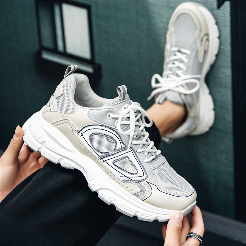 Επώνυμα ανδρικά παπούτσια Χονδρά αθλητικά παπούτσια Casual Παπούτσια για τρέξιμο Ύψος Αυξάνοντας Παπούτσια Μπαμπά Χοντρή σόλα Ανδρικά αθλητικά υποδήματα