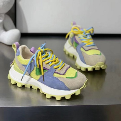 Πολυτελή αθλητικά παπούτσια για γυναίκες 2023 Νέα πλατφόρμα Αθλητικά παπούτσια Flats Lace Up Casual Sneaker Γυναικεία παπούτσια Μόδα παπούτσια τένις