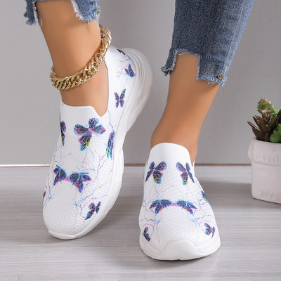 Võrgust madala kontsaga naiste spordijalatsid 2023 Kvaliteetsed libisemisjalatsid Naistele Sügisesed segavärvilised tossud Zapatos Para Mujeres