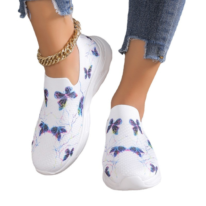 Võrgust madala kontsaga naiste spordijalatsid 2023 Kvaliteetsed libisemisjalatsid Naistele Sügisesed segavärvilised tossud Zapatos Para Mujeres