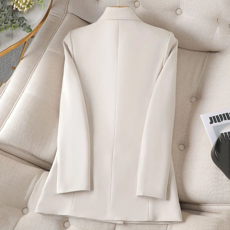 Γυναικείο Blazer Νέο 2023 Άνοιξη φθινόπωρο Κορεάτικο μακρυμάνικο κοστούμι με διπλό στήθος Γυναικείο φαρδύ χαλαρό casual εργασία Γυναικείο γυναικείο μπουφάν