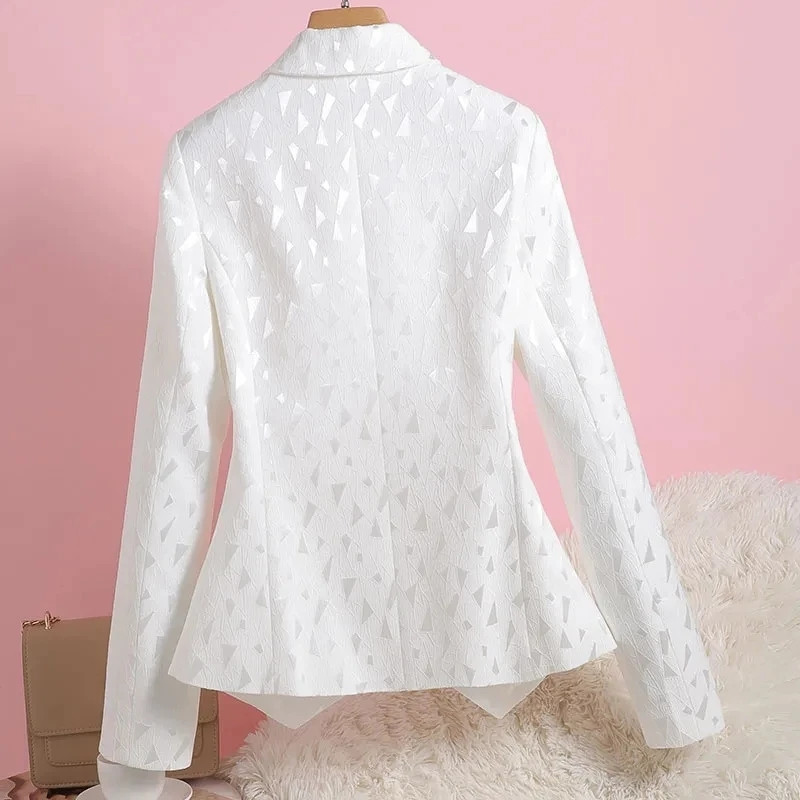 Moteriškas švarkas, 2023 m. naujos mados pavasario senovinis ilgomis rankovėmis verslo kostiumas, paltas moteriškas, plonas, trumpas moteriškas švarkas, viršutiniai drabužiai