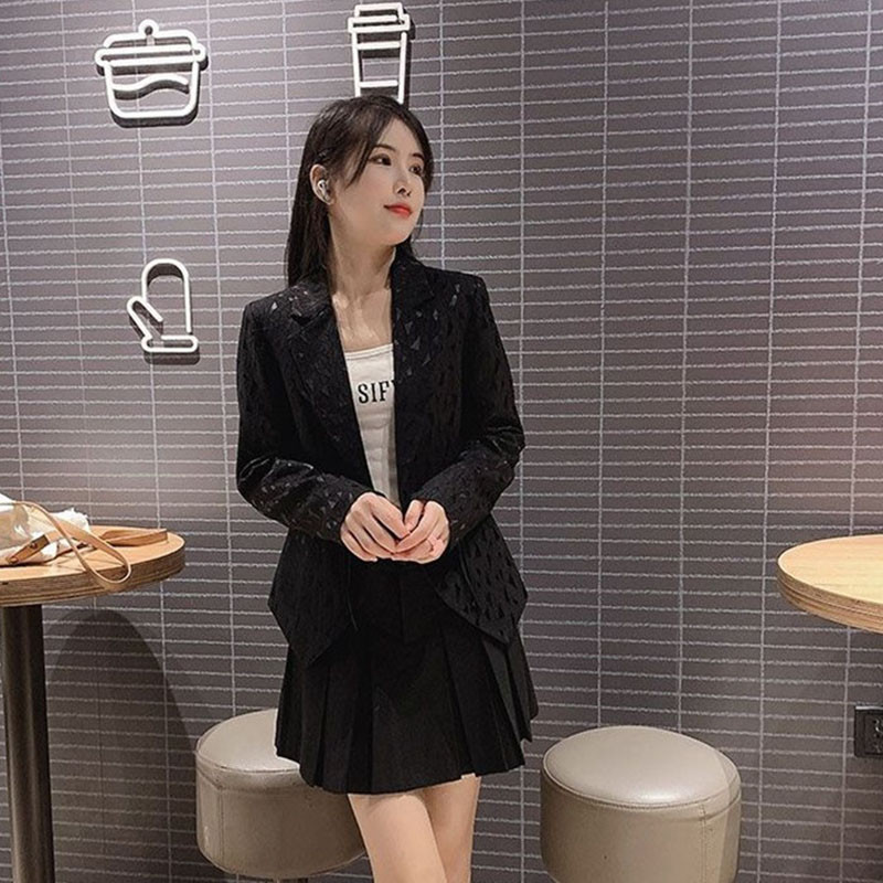 Moteriškas švarkas, 2023 m. naujos mados pavasario senovinis ilgomis rankovėmis verslo kostiumas, paltas moteriškas, plonas, trumpas moteriškas švarkas, viršutiniai drabužiai