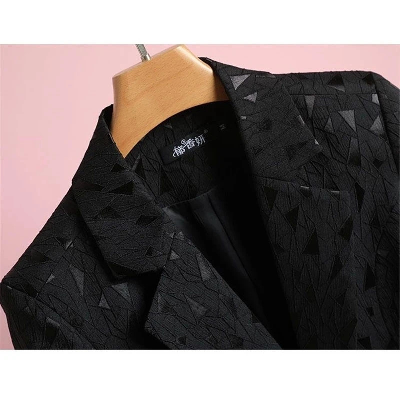 Moteriškas švarkas, 2023 m. naujos mados pavasario senovinis ilgomis rankovėmis verslo kostiumas, paltas moteriškas, plonas, trumpas moteriškas švarkas, viršutiniai drabužiai